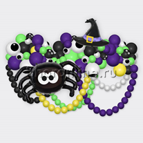 Инсталляция из шаров "Ночь колдовства"