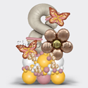 Композиция из шаров "Бабочки бохо" с цифрой - изображение 1