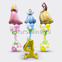 Композиция из шаров "Бал принцесс" с цифрой - изображение 1