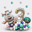 Композиция из шаров "Буба" с цифрой - изображение 1