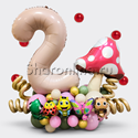 Композиция из шаров "Букашки" с цифрой - изображение 1