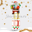 Композиция из шаров "Дед Мороз с подарками" - изображение 1