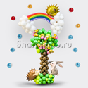 Композиция из шаров "Дерево желаний и радуга" - изображение 1