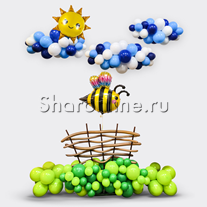 Композиция из шаров "Хуторок"