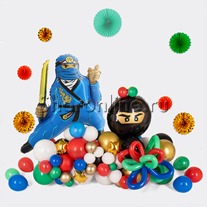 Композиция из шаров "Лего Ниндзяго" синий