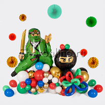 Композиция из шаров "Лего Ниндзяго" зеленый
