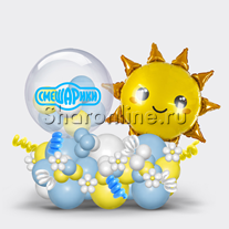 Композиция из шаров "Любимые Смешарики"