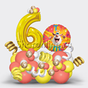 Композиция из шаров "Любознательный Буба" с цифрой - изображение 1