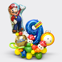 Композиция из шаров "Марио" с цифрой - изображение 1