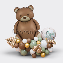 Композиция из шаров "Медвежонок" для мальчика