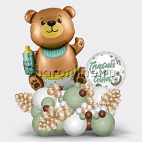 Композиция из шаров "Медвежонок" для мальчика