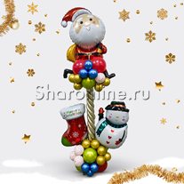 Композиция из шаров "Новогодняя"