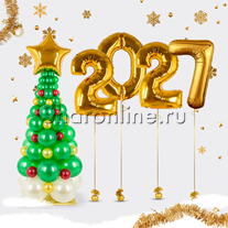 Композиция из шаров "Новый год 2026"