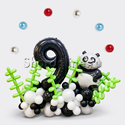 Композиция из шаров "Панда" с цифрой - изображение 1