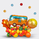 Композиция из шаров "Школьный автобус" - изображение 1