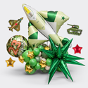 Композиция из шаров "Военный самолет" - изображение 1