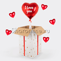 Коробка-сюрприз "I Love You" Сердце красное - изображение 1