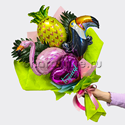 Крафт-букет из шаров "Тропики" - изображение 1