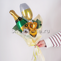 Крафт-букет из шаров "Звон бокалов" - изображение 1