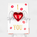 Крафт-открытка из шаров "I love you" - изображение 1