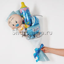 Крафт-букет из шаров "Для малыша"