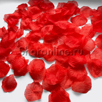 Лепестки роз красные (искусственные)