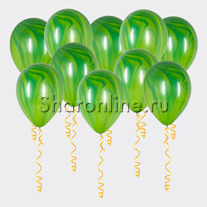 Мраморные зеленые шары