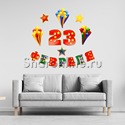 Набор для оформления "23 февраля" гирлянда и плакат - изображение 2