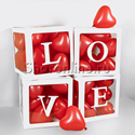 Набор коробок для шаров "Love" Белый 30*30*30 см - изображение 2