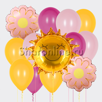 Набор шаров "Цветочное настроение для мамы"
