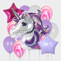 Набор шаров "Единорог в искрах" - изображение 1