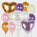 Набор шаров "Happy birthday my love" 25 см - изображение 1
