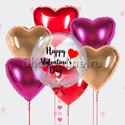 Набор шаров "Happy Valentine's day" - изображение 1