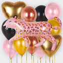 Набор шаров "Леопард" розовый - изображение 1