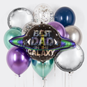 Набор шаров "Лучший папа в галактике" - изображение 1