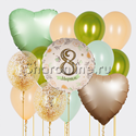 Набор шаров "Нежный праздник" 25 см - изображение 1