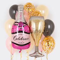 Набор шаров "Розовое шампанское"