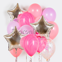 Набор шаров "Розовый агат" - изображение 1