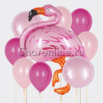 Набор шаров "Розовый фламинго"