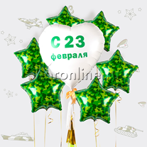Набор шаров "С 23 февраля!"