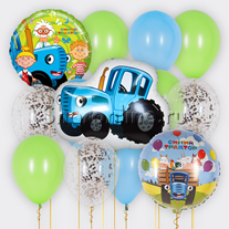 Набор шаров "Синий трактор с друзьями"
