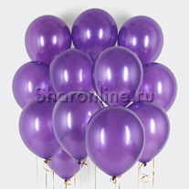Облако фиолетовых шариков металлик