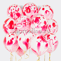 Облако многоцветных розовых шариков - изображение 1