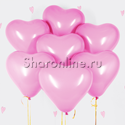 Облако розовых сердечек премиум 45 см - изображение 1