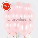 Облако розовых шариков металлик 25 см - изображение 1