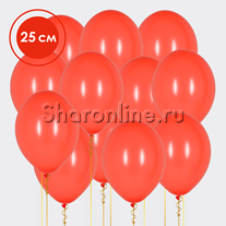 Облако шариков кораллового цвета 25 см
