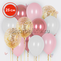 Облако шариков Розовая пудра 25 см - изображение 1