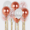 Облако шариков "Розовые искры" с дождиком - изображение 1