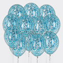 Облако шариков с голубым квадратным конфетти - изображение 1