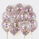 Облако шаров с круглым разноцветным конфетти - изображение 1